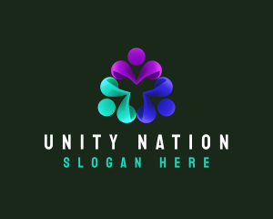 Human Foundation Unity logo design