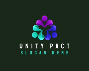 Human Foundation Unity logo design