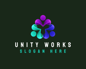 Human Foundation Unity logo design