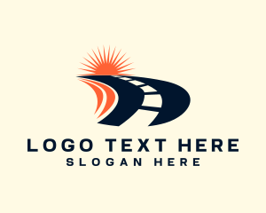 Logistics - Traffic Road Highway Path logo design