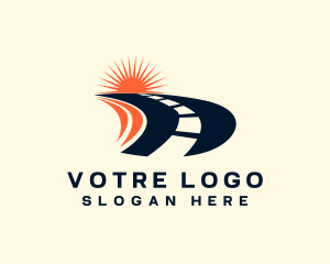 Logistics Road Highway Logo