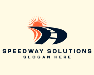 Road - Logistics Road Highway logo design