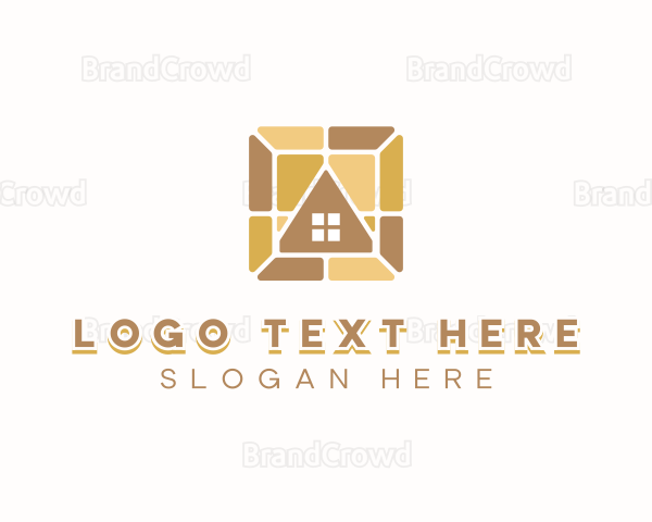 Flooring Tile Paving Logo