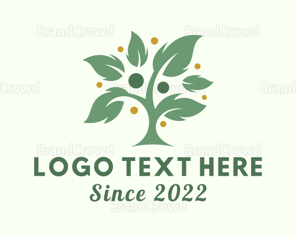 Vegan Human Tree Logo