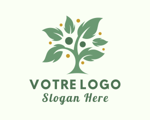 Vegan Human Tree Logo