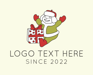 Christmas - Happy Kid Gift logo design