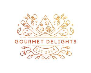 Gourmet Pizza Restaurant logo design