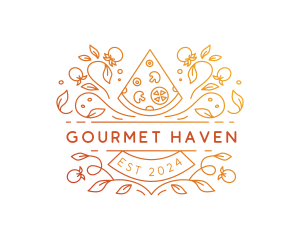 Gourmet Pizza Restaurant logo design