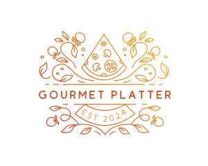 Gourmet Pizza Restaurant logo design