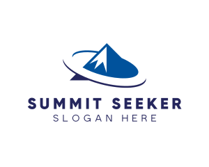 Climber - Mountain Ring Summit logo design