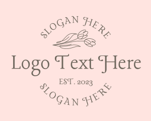 Novelty Store - Elegant Flower Wordmark logo design