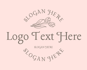 Elegant Flower Wordmark Logo