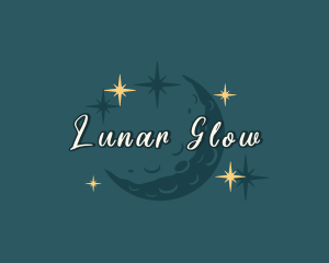 Moon Sparkle Stars logo design