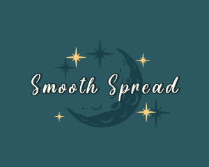 Moon Sparkle Stars logo design