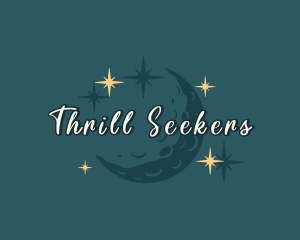 Moon Sparkle Stars logo design