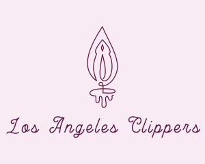 Flame - Violet Vulva Flame logo design