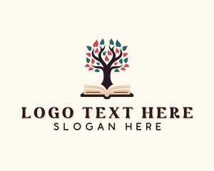 Review Center - Academic Tutoring Book logo design