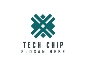 Microchip - Microchip Artificial Intelligence Geometry logo design