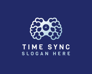 Timer Brain Psychology  logo design