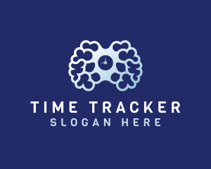 Timer Brain Psychology  logo design