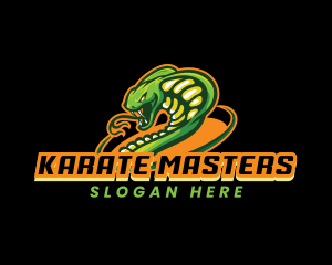 Karate - Cobra Snake Gaming logo design