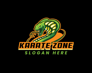 Karate - Cobra Snake Gaming logo design