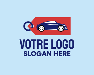 Rental - Auto Car Sales Tag logo design