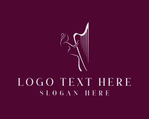 Performer - Musician Harp Recital logo design
