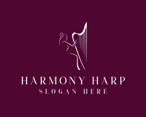 Harp - Musician Harp Recital logo design