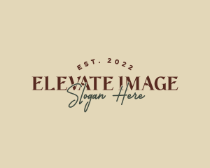 Elegant Rustic Brand logo design