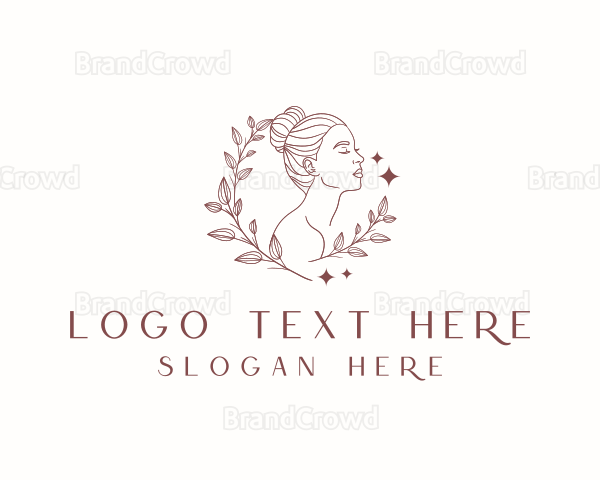 Natural Beauty Woman Logo