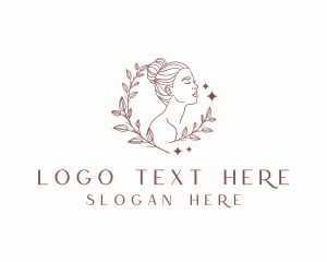 Leaf - Natural Beauty Woman logo design