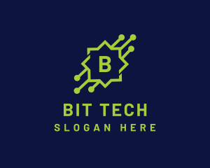 Digital Tech Circuit   logo design