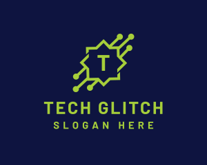 Digital Tech Circuit   logo design