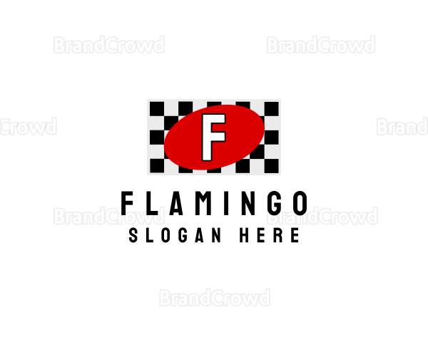 Racing Flag Retro Logo