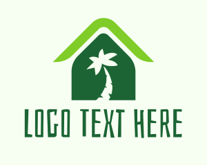 Accomodation - Tropical Tree House logo design