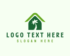 Eco Friendly - Tropical Tree House logo design
