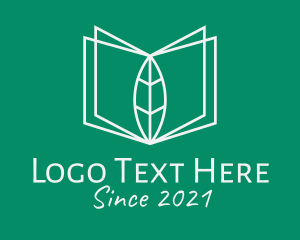 Learning Center - Minimalist Nature Book logo design