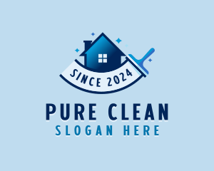 Squeegee Cleaning Janitorial logo design