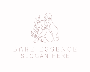 Nature Nude Female  logo design