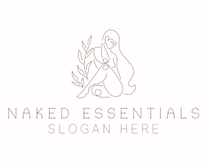 Nature Nude Female  logo design