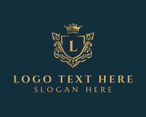 Gold - Royal Shield Boutique logo design