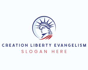 Statue of Liberty Landmark logo design