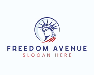 Liberty - Statue of Liberty Landmark logo design