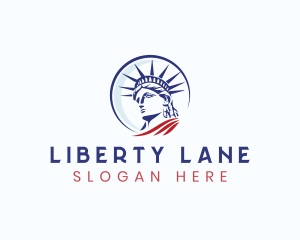 Statue of Liberty Landmark logo design