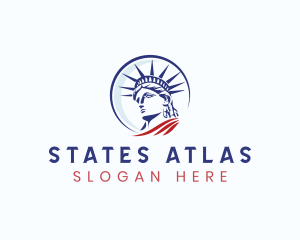 Statue of Liberty Landmark logo design