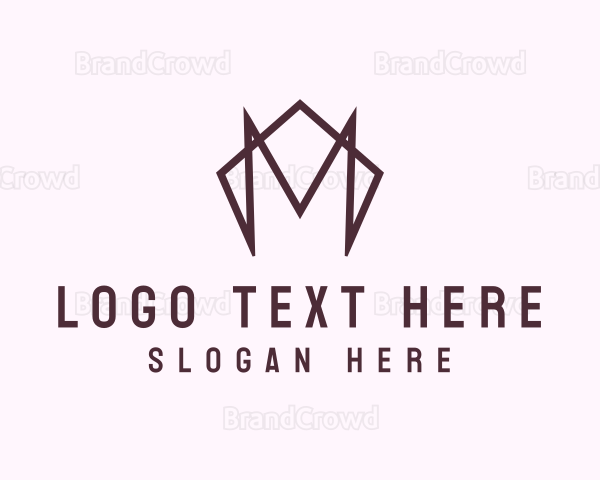 Modern Polygon Letter M Logo