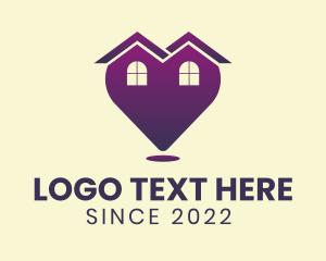 Location - Heart Village Realtor logo design