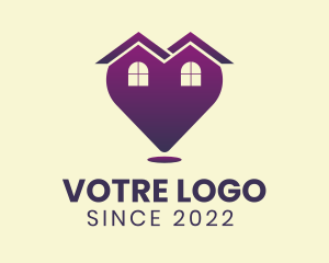 Vacation - Heart Village Realtor logo design