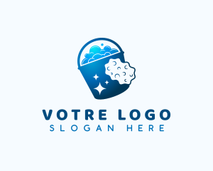 Bucket Sponge Cleaning Logo